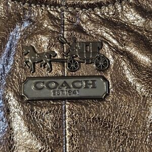 EUC COACH Bronze Metallic Shoulder Bag